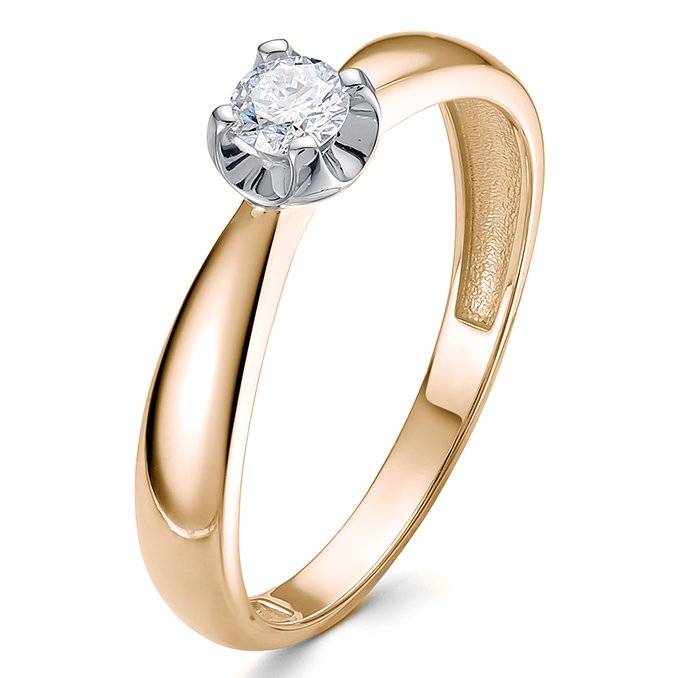 Кольцо, золото, бриллиант, 3942-110